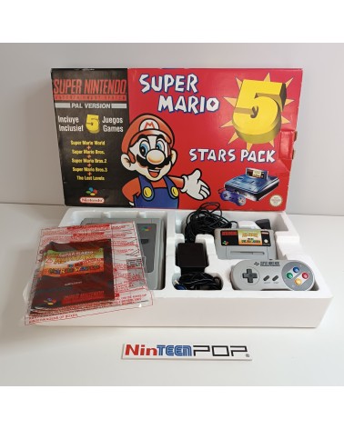 Super Nintendo Super Mario 5 Stars Pack