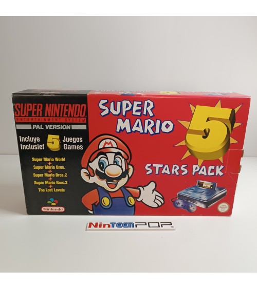 Super Nintendo Super Mario 5 Stars Pack