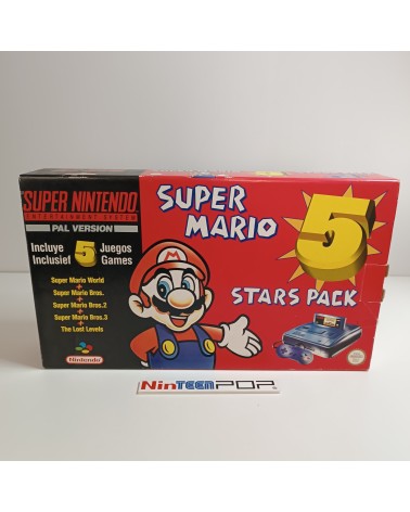 Super Nintendo Super Mario 5 Stars Pack