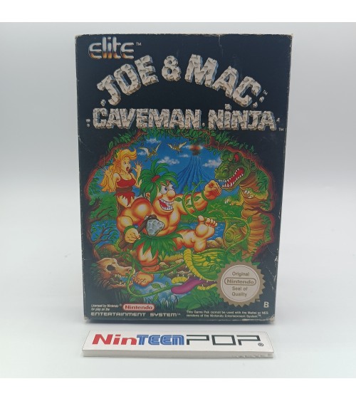 Caja/manual Joe & Mac Caveman Ninja NES