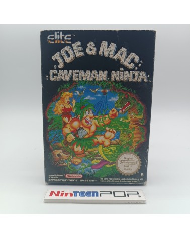 Caja/manual Joe & Mac Caveman Ninja NES