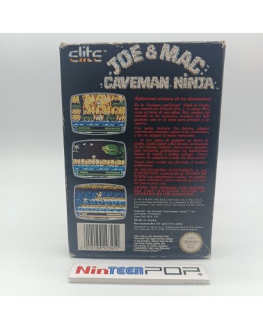 Caja/manual Joe & Mac Caveman Ninja NES