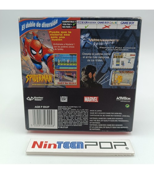 Spider-Man Mysterio's Menace/Wolverine's Revenge Game Boy Advance