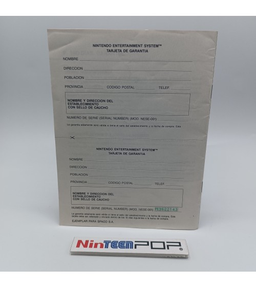 Manual Nintendo NES Spaco