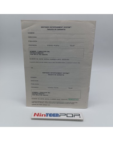 Manual Nintendo NES Spaco