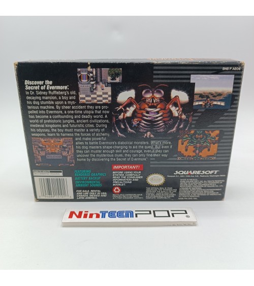 Secret of Evermore Super Nintendo