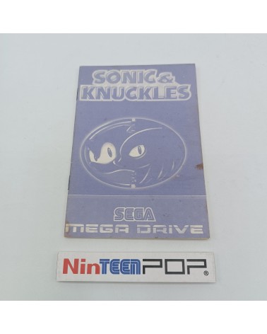 Manual Sonic & Knuckles Mega Drive