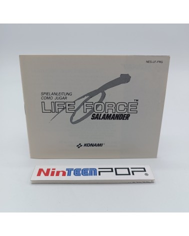 Manual Life Force Salamander NES