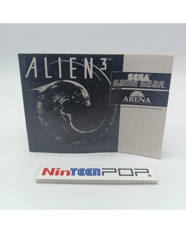 Manual Alien 3 Game Gear