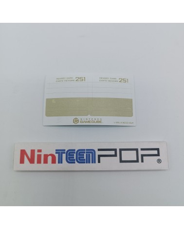 Sticker Memory Card 251 GameCube