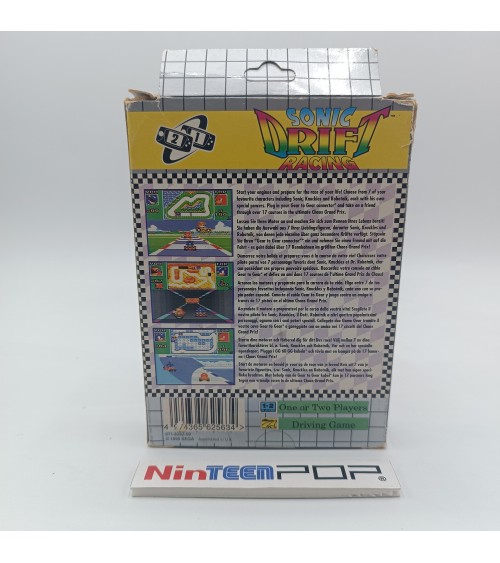 Sonic Drift Racing Game Gear