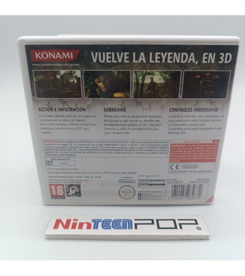 Metal Gear Solid 3D Snake Eater Nintendo 3DS