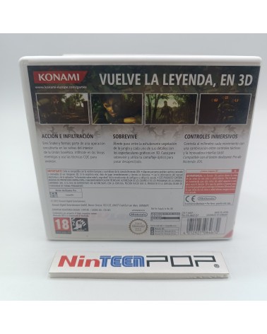 Metal Gear Solid 3D Snake Eater Nintendo 3DS