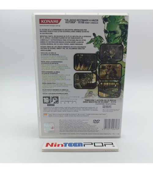 Metal Gear Solid 3 Snake Eater PlayStation 2