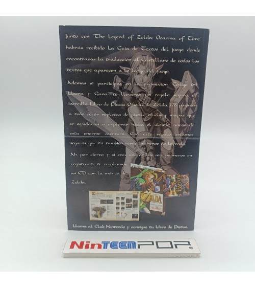 Flyer The Legend of Zelda Ocarina of Time Nintendo 64