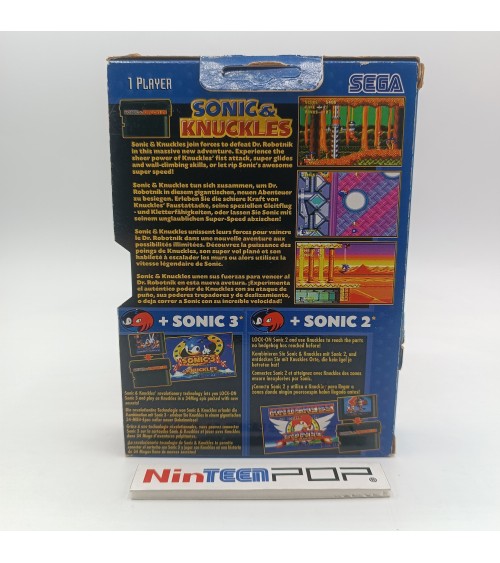 Caja Sonic & Knuckles Mega Drive