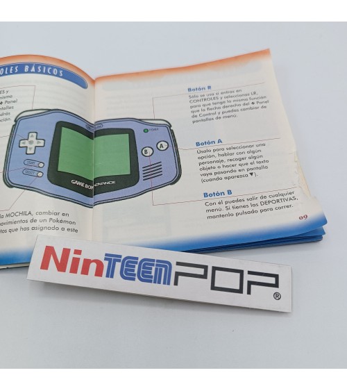 Manual Pokémon Rubí/Zafiro Game Boy Advance