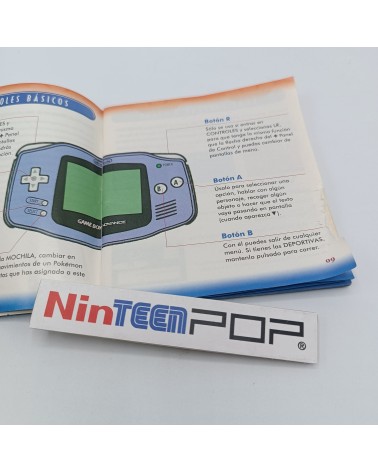 Manual Pokémon Rubí/Zafiro Game Boy Advance