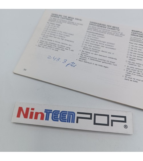 Manual Golden Axe Mega Drive