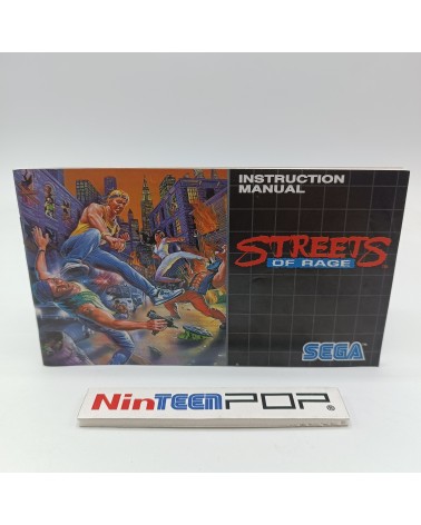 Manual Streets of Rage Mega Drive
