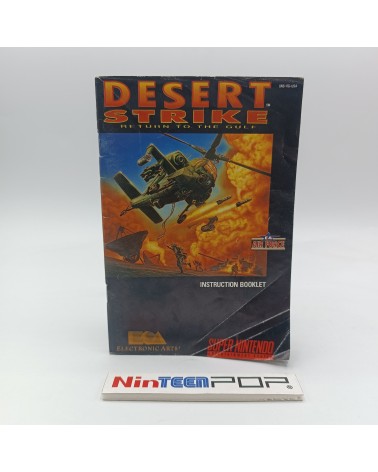 Manual Desert Strike Return to the Gulf Super Nintendo