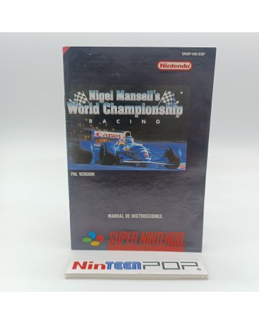 Manual Nigel Mansell's World Championship Super Nintendo