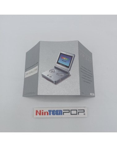 Manuales/flyers Game Boy Advance SP