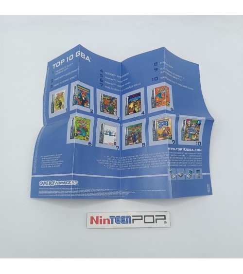 Manuales/flyers Game Boy Advance SP