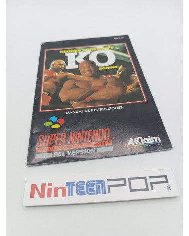 Manual George Foreman's KO Boxing Super Nintendo