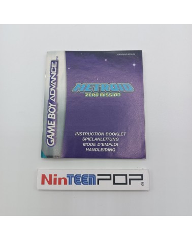 Manual Metroid Zero Mission Game Boy Advance