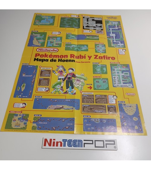 Póster Pokémon Rubí/Zafiro Nintendo Acción